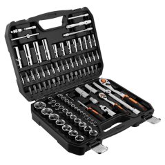 Chiavi a bussola, 1/4, 1/2, CrV, set di 94 pezzi. 10-062 NEO