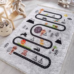 Otroška siva preproga - safari potovanje