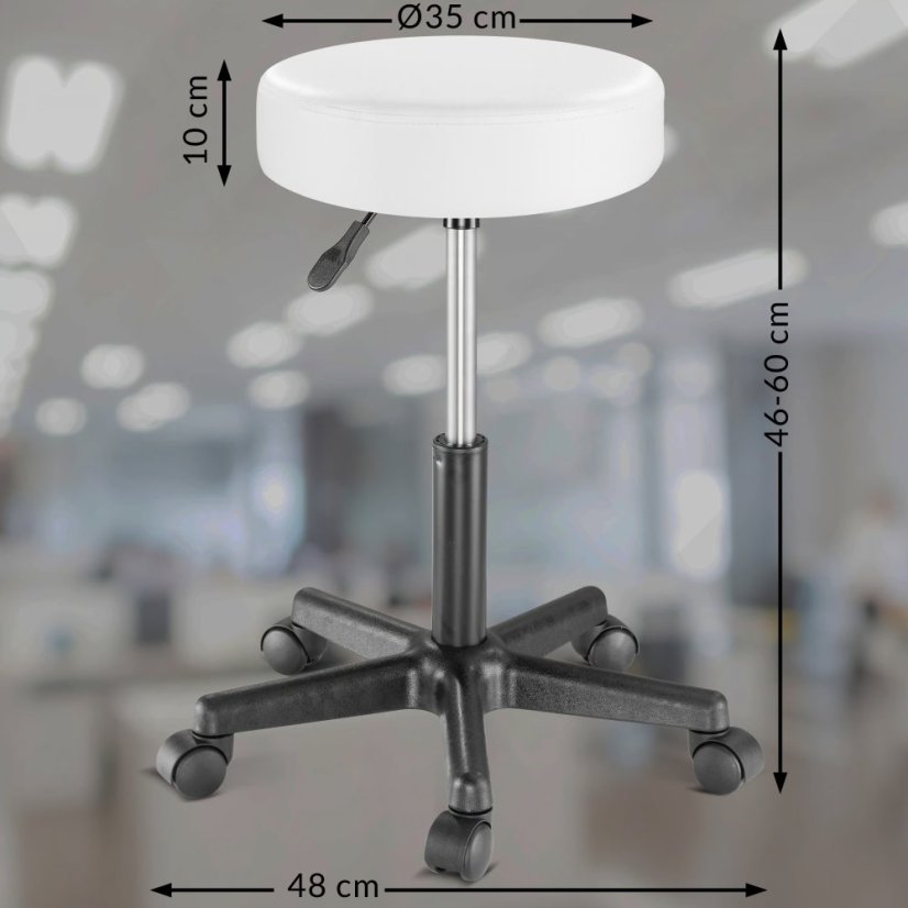 Toaletný stolík Jocelyn s LED osvetlením a stoličkou 140 × 90 × 40 cm