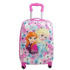Detský kufor na kolieskach Frozen Anna a Elsa