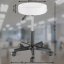 Masă de machiaj Jocelyn cu LED și scaun 140 × 90 × 40 cm