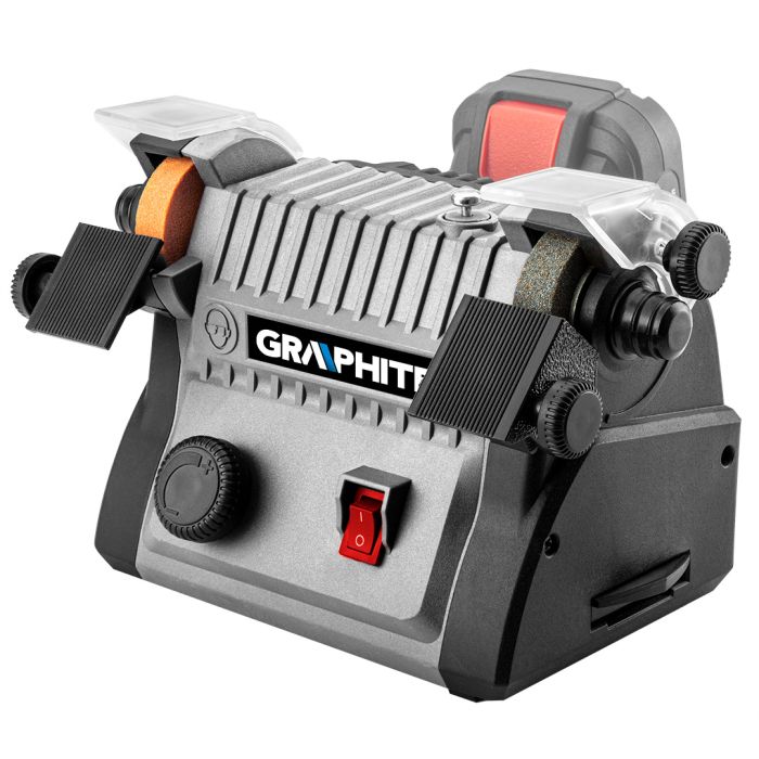Mini polizor de banc fără fir 3 în 1 - polizor de banc, polizor, polizor cu ax flexibil 58G095 GRAPHITE