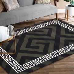 Stilvoller Khaki-Teppich, der für jeden Raum geeignet ist