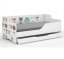 Letto per bambini con animali della foresta 160x80 cm