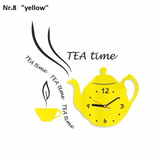 Dekoračné kuchynské hodiny Tea Time