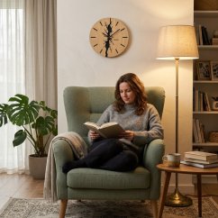 OAK SOUL , drveni zidni sat od 30 cm – dizajn hrasta s efektom napuknutog drva