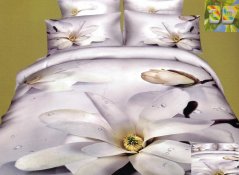 3D posteľné obliečky s kvetom