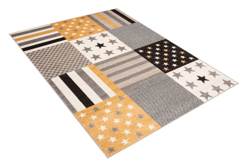 Rozkošný koberec s hviezdičkami