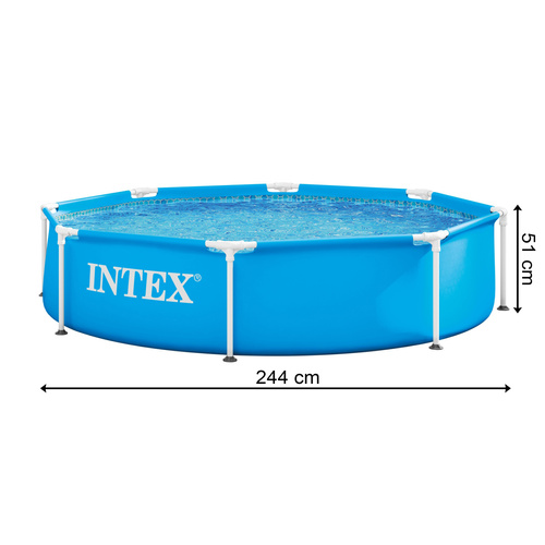 Bazén s kovovým rámom Intex 28205NP - 244 x 51 cm