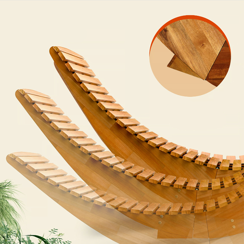 Șezlong cu balansoar pentru saună Java din lemn de acacia