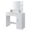 Măsuță de toaletă cosmetică albă modernă cu oglindă