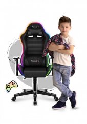 Фантастичен геймърски стол за тийнейджъри с LED осветление