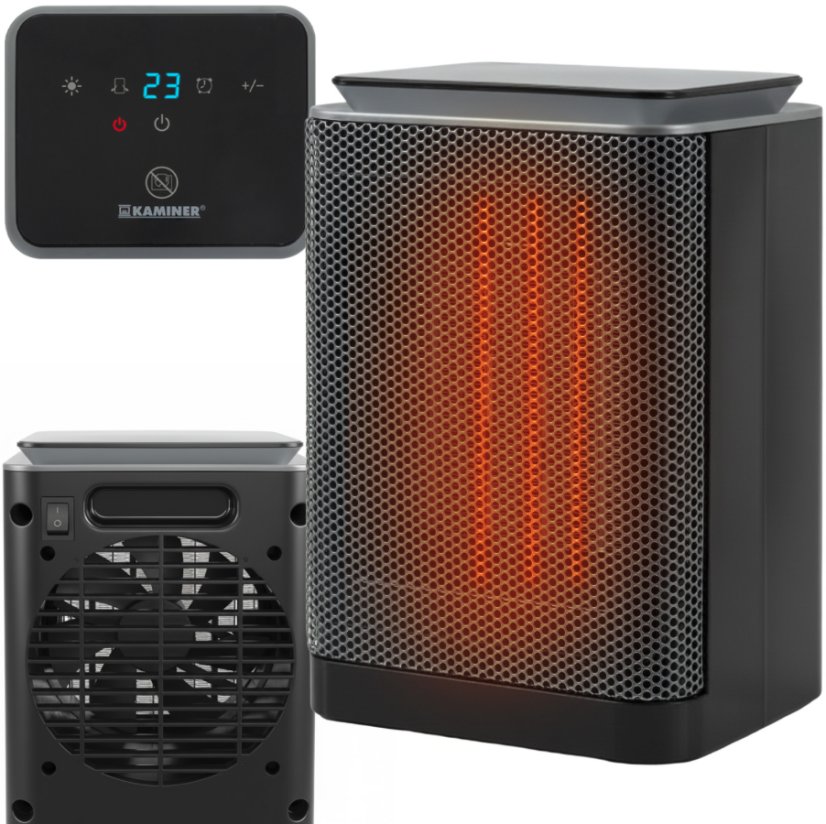 Керамичен електрически нагревател LUMNI PTC 1500W с осцилация и термостат