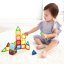 Magnetischer Baukasten für Kinder - 130-teiliges Set aus bunten magnetischen Würfeln