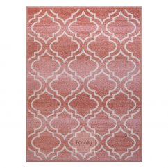 Originální starorůžový koberec ve skandinávském stylu