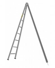 Hliníkový záhradný rebrík, trojuholníkový, 8 stupňový s nosnosťou 150 kg