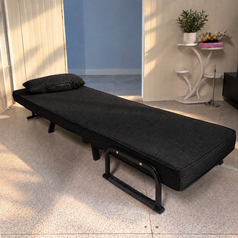 NOX kinyitható relaxfotel – fekete
