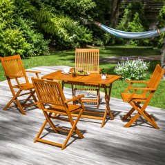 Sydney Komfort 4 személyes akácfából készült kerti bútor szett