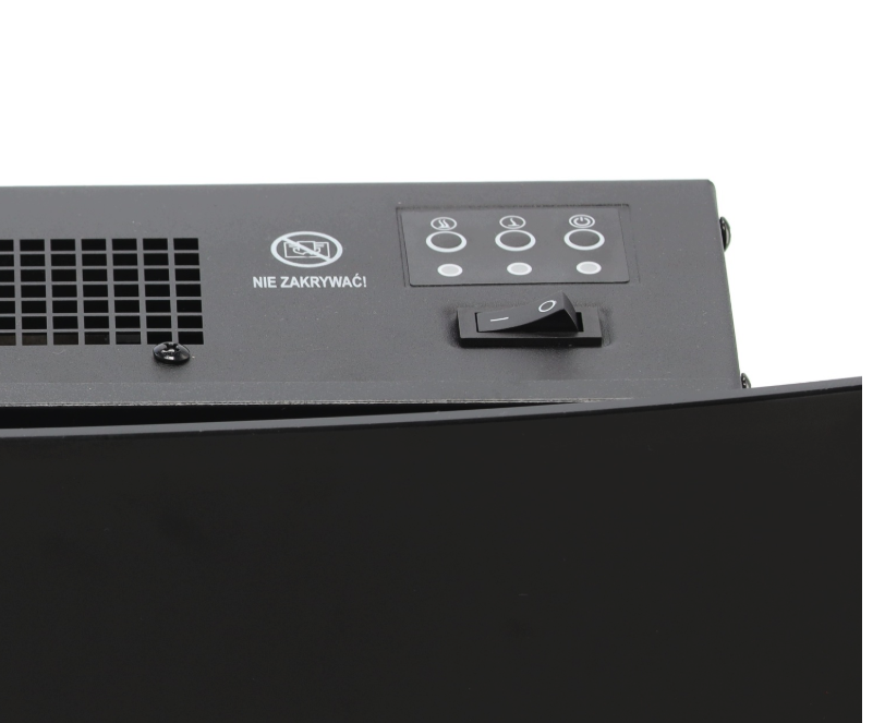 Elektromos kandalló lánghatással - fekete, távirányítóval, 1000/2000 W