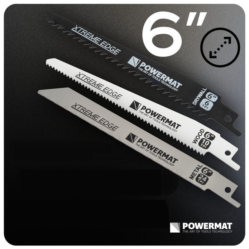 Skladacia ručná píla 3v1 PM-PRU-3W1T - na drevo, kov a sadrokartón, 310 mm