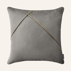 Svetlosivá obliečka Be Glam Simple 45 x 45 cm