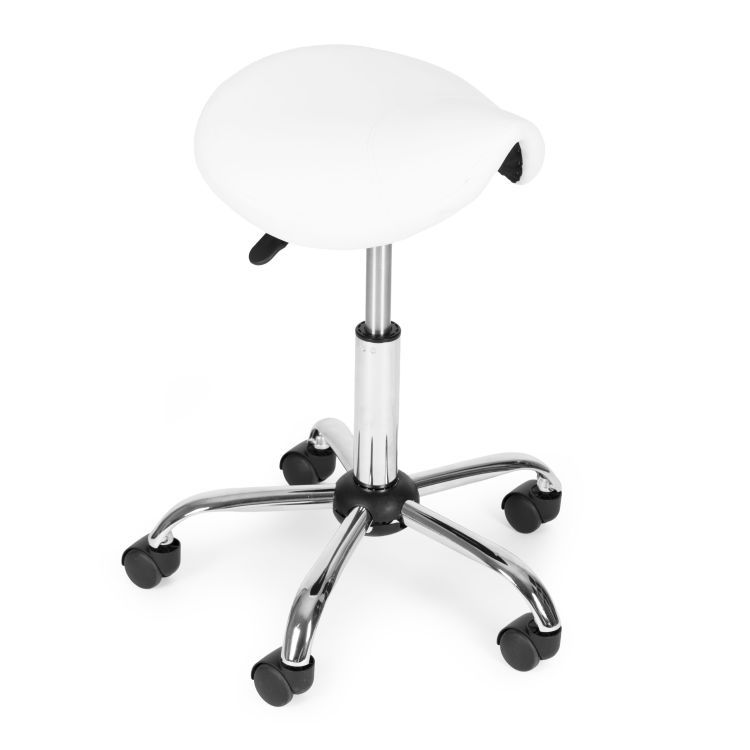 Výškovo nastaviteľná ergonomická otočná stolička v tvare sedla