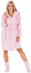Halat de baie roz pentru femei L/XL