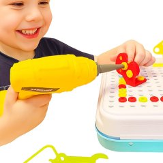 3D építő mozaik csavarhúzóval - 196 alkatrész