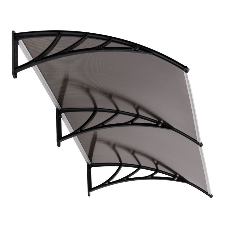 Polykarbonátová dvojitá strieška nad vchodové dvere 200 x 100 cm