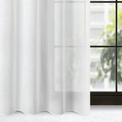Elegantná biela záclona so zavesením na riasiacu pásku 140x 270 cm