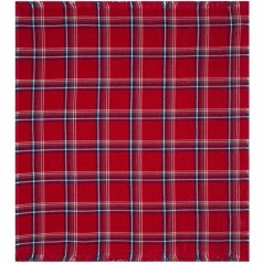 Коледно одеяло от шенил в червено