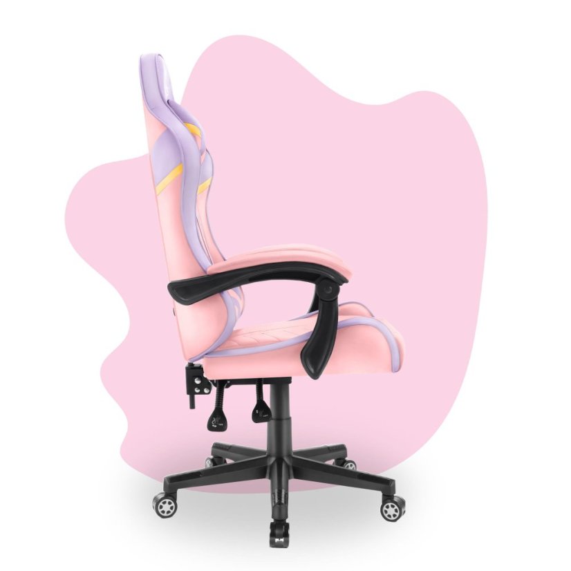 Gyermek játszószék HC - 1004 rózsaszín és lila, sárga részletekkel