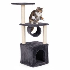 Tiragraffi per gatti, albero per gatti con tunnel 94 cm