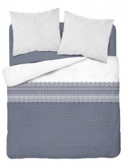 Moderne Bettwäsche aus weißer Baumwolle