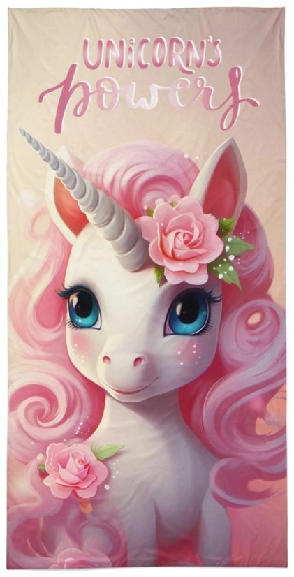 Telo mare bambino con unicorno 100% cotone