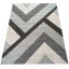 Covor modern cu modele geometrice în culori gri