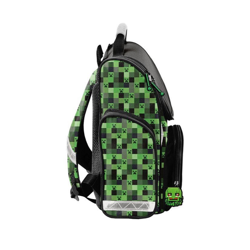 Školski set Minecraft Pixel Mask od 5 dijelova - školska torba, pernica, vrećica, boca za vodu i novčanik