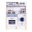 Cucina realistica in legno per bambini con luce LED, suoni e accessori
