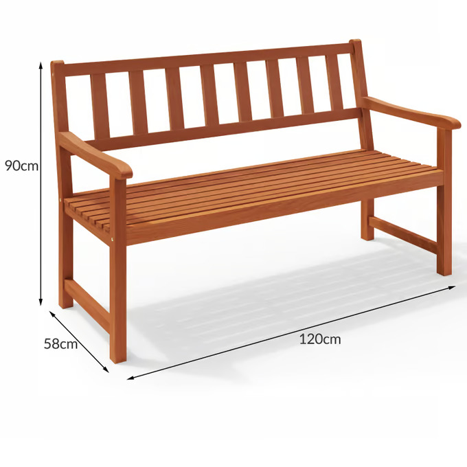 Vrtna klupa Kensington 120 cm - akacija