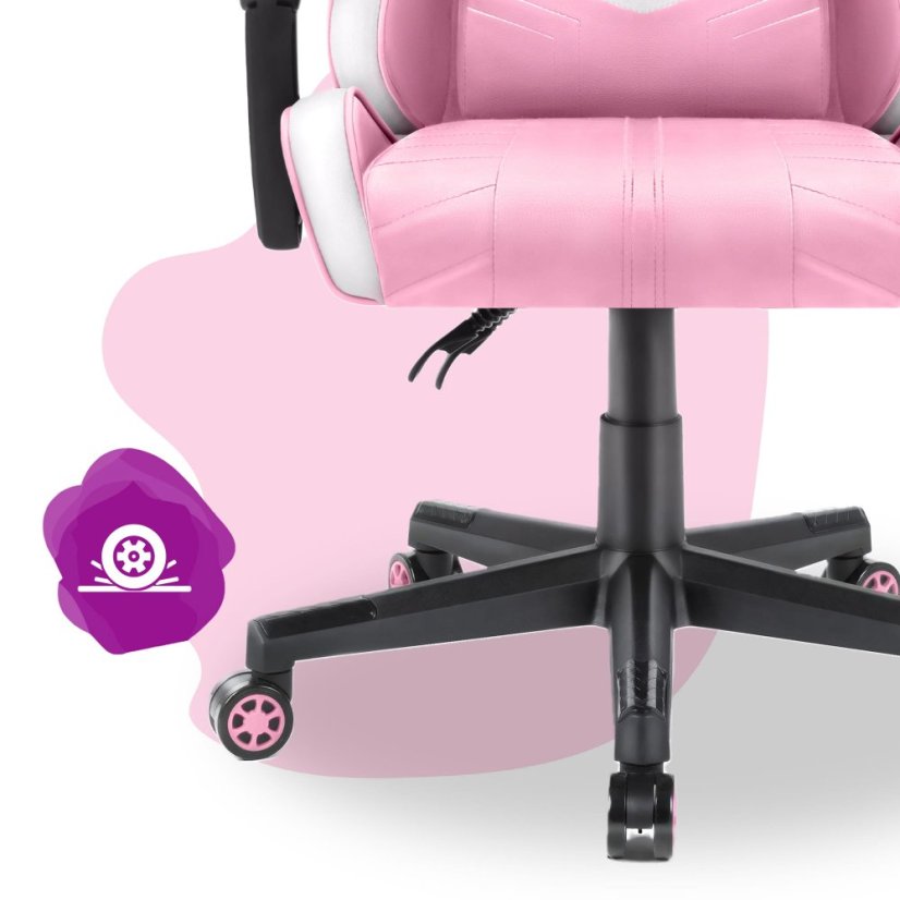 Gyermek játszószék HC - 1004 fehér és rózsaszín