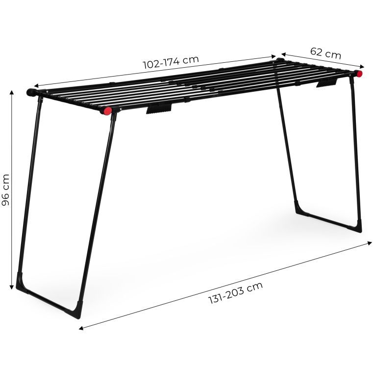 Teleszkópos ruhaszárító - 19 m szárítási felület