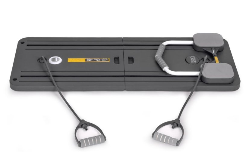 Multifunktionales Pilates Board - Trainingsboard mit Expandern, Griffen und LCD-Display