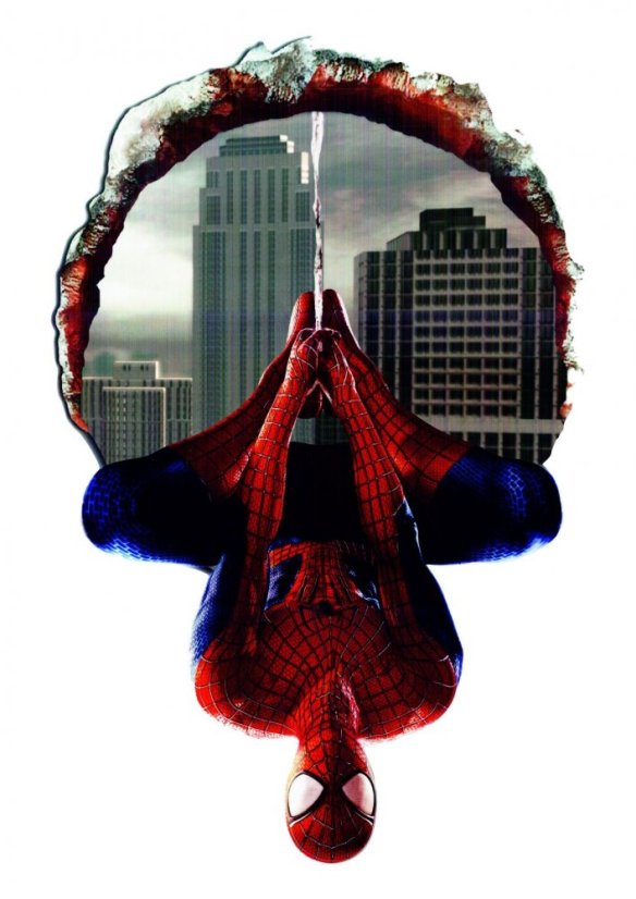 Autocolant de perete 3D cu Spiderman