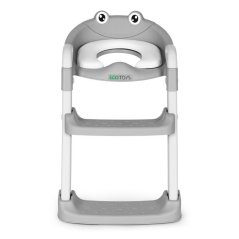 Kindertoilettensitz ECOTOYS grau mit Stufen und Leiter