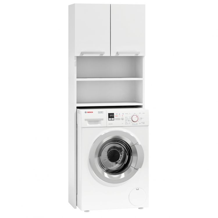 Mobile da bagno sopra la lavatrice - bianco