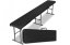 Panca pieghevole per catering 180 cm - nero
