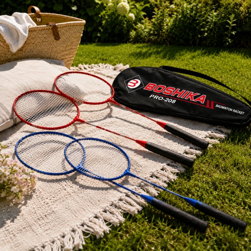 Súprava na badminton – 2 rakety, 3 košíky a obal