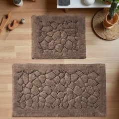 Bavlnené kúpeľňové predložky set 2 ks Boston 10 - hnedé