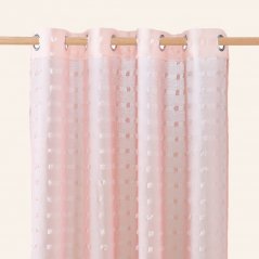 Tenda rosa  Casablanca  su gommini argentati 350 x 250 cm