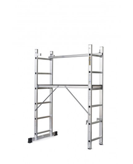 Hliníkové lešenie 2x6 / rebrík 33 x 114 cm 